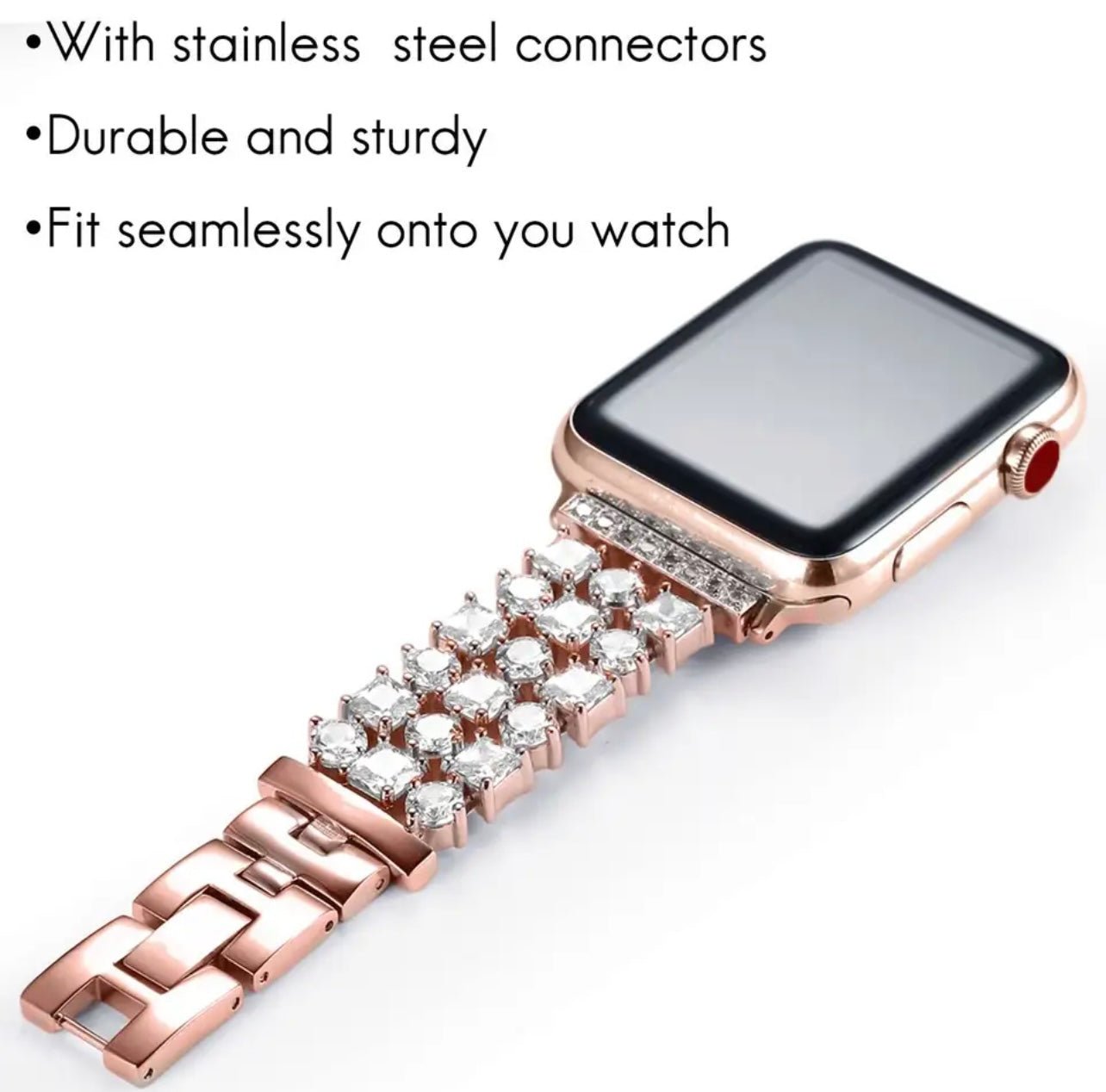 Luxury Diamond Apple Watch Band - 1st Lady House of Style