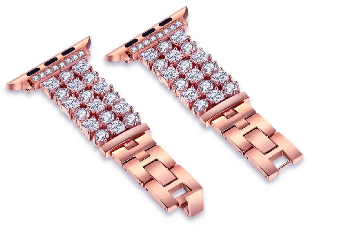 Luxury Diamond Apple Watch Band - 1st Lady House of Style
